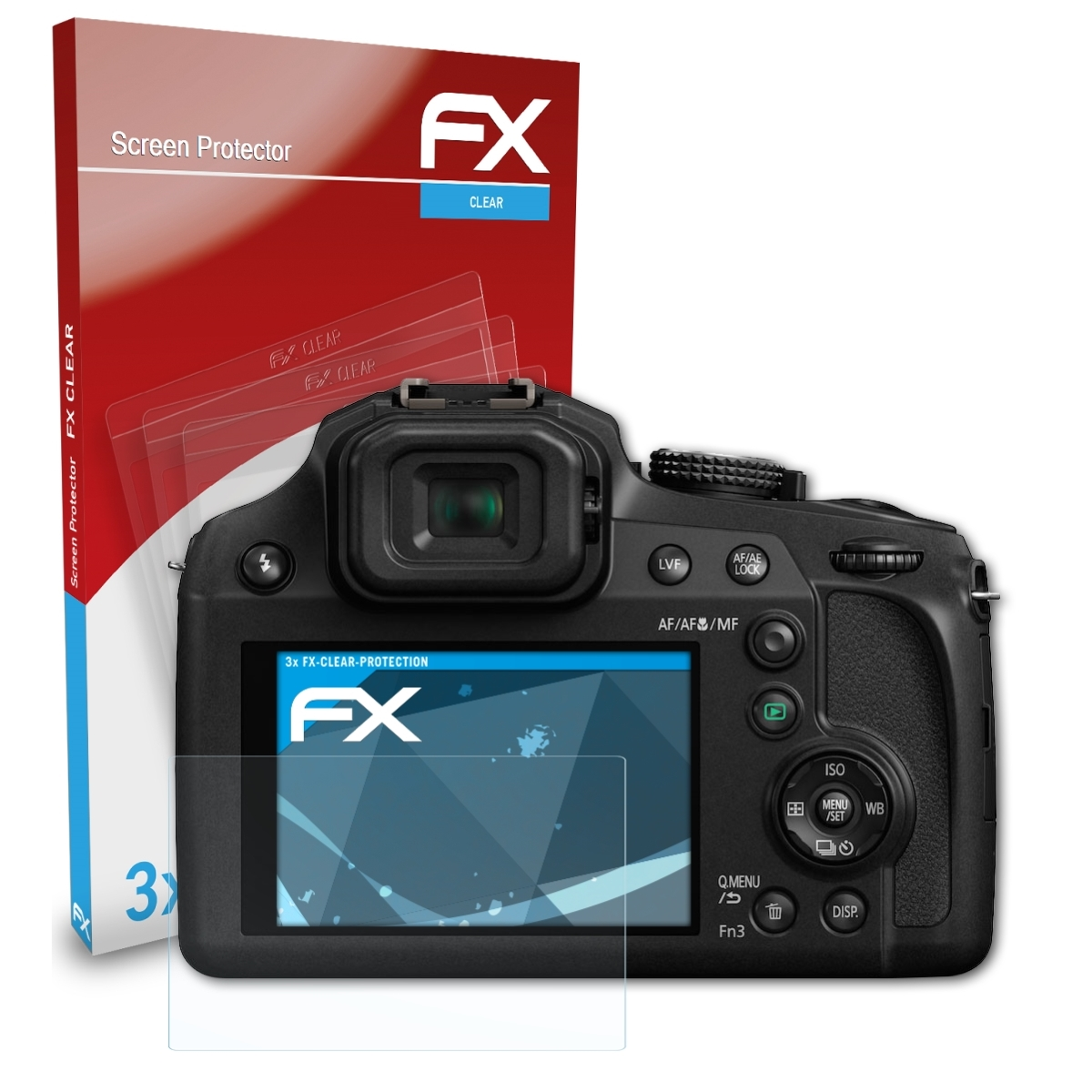 Lumix FX-Clear ATFOLIX Panasonic DC-FZ83) Displayschutz(für 3x