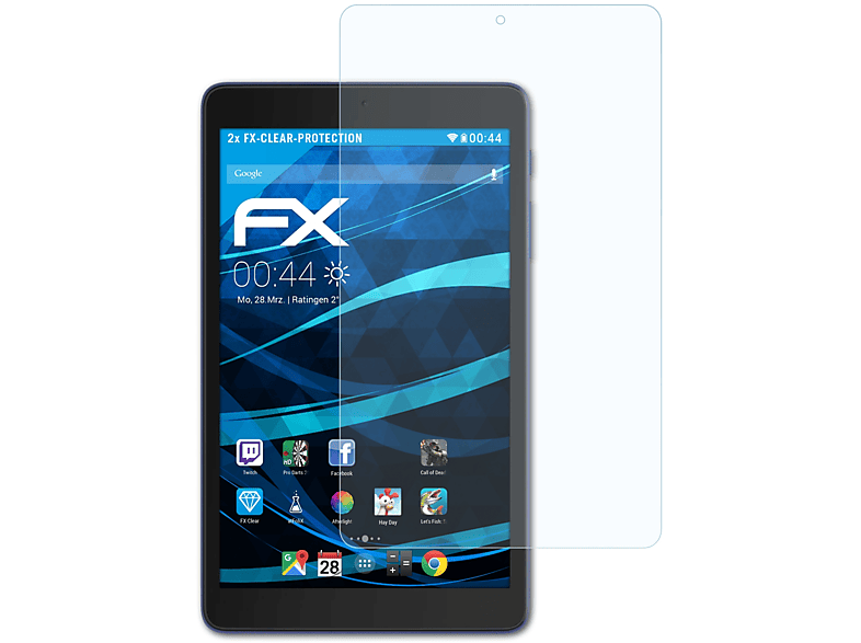 ATFOLIX 2x FX-Clear Displayschutz(für Alcatel 8) 3T