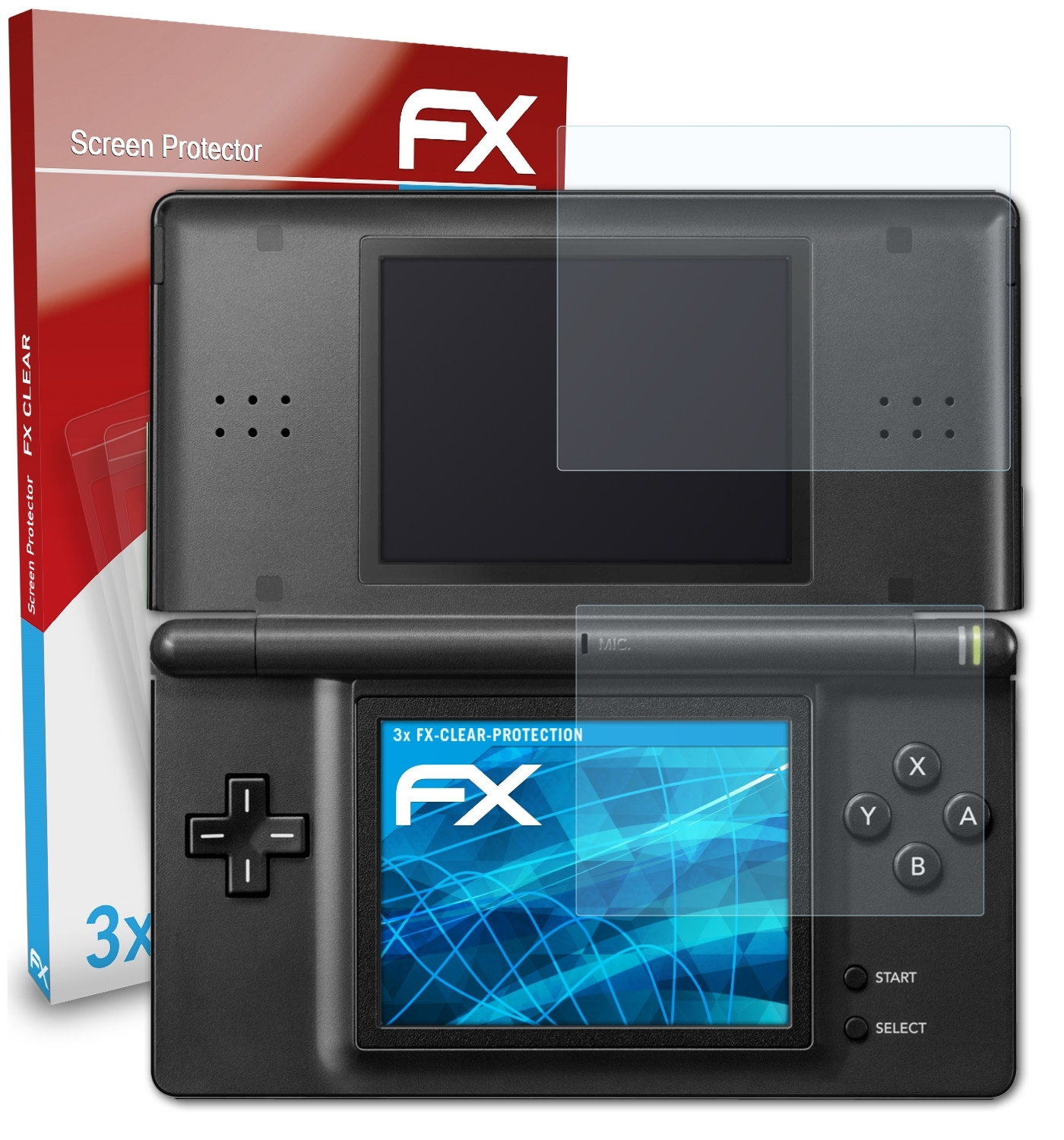 ATFOLIX 3x DS-Lite) Nintendo Displayschutz(für FX-Clear