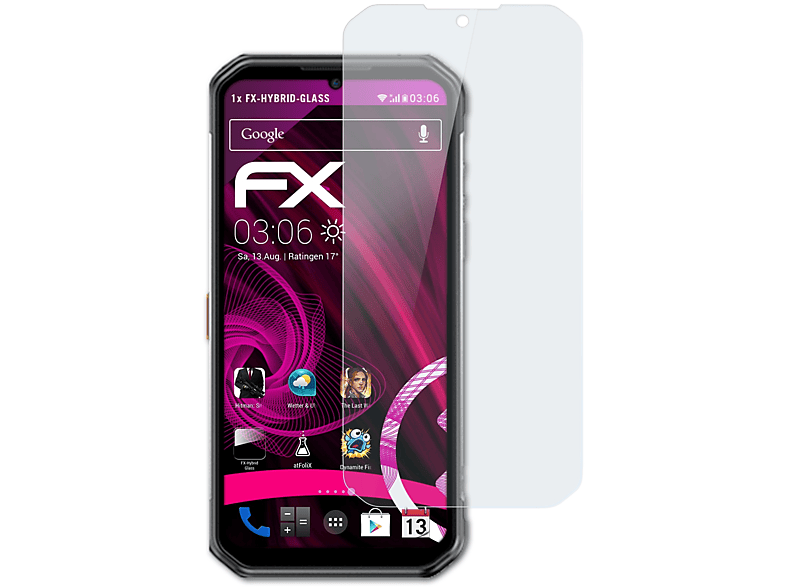 ATFOLIX FX-Hybrid-Glass Schutzglas(für Ulefone 11) Armor