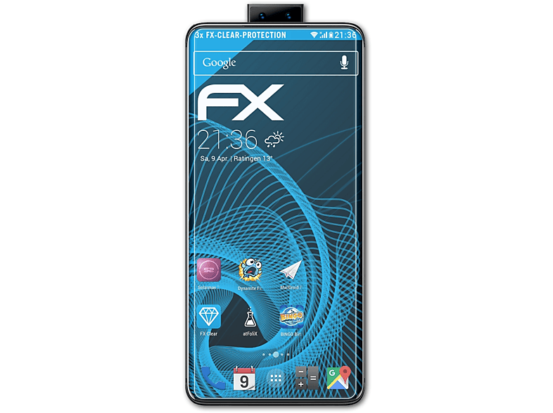 ATFOLIX 3x FX-Clear Displayschutz(für Vivo Nex 3S 5G)