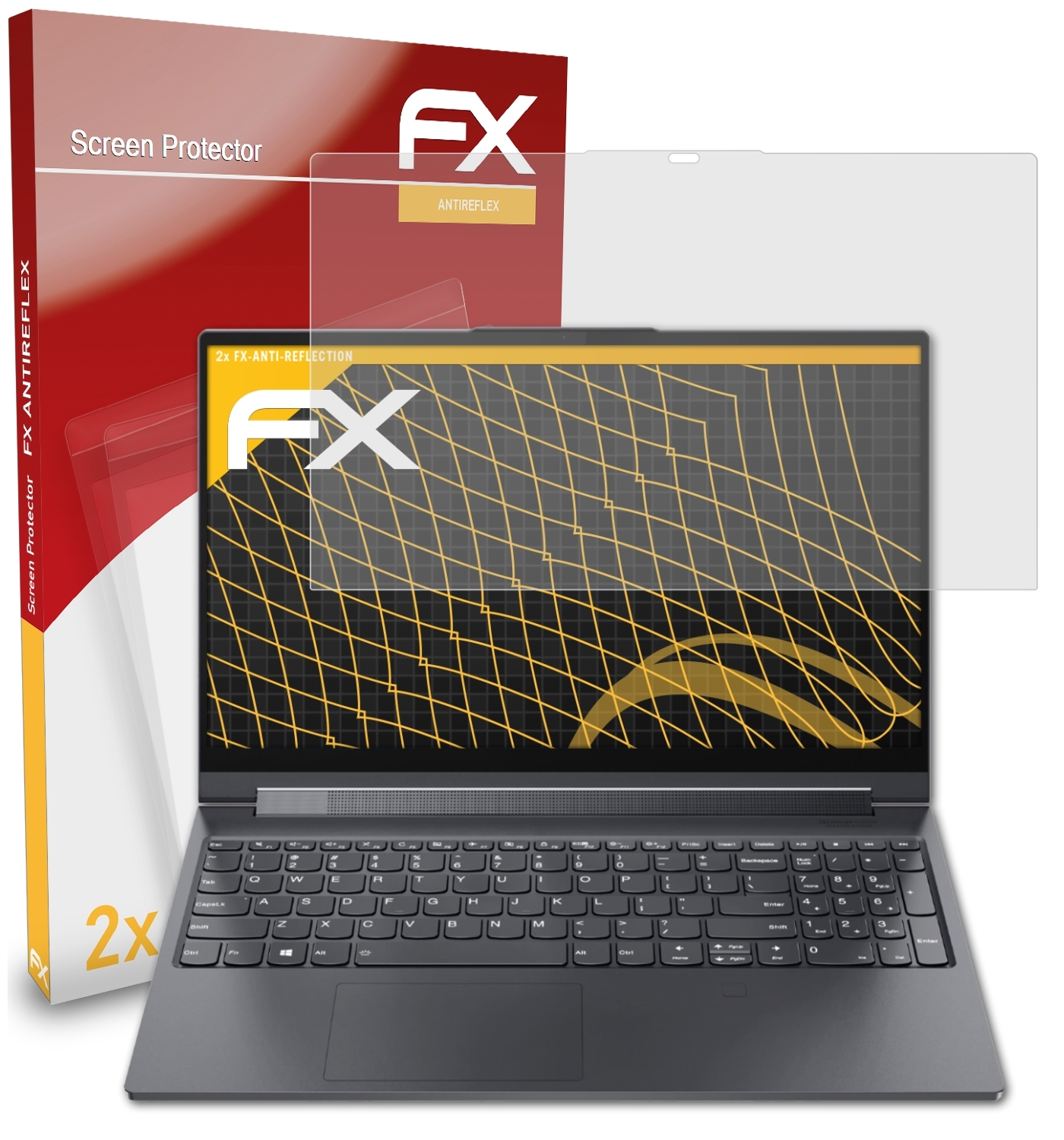 (15 ATFOLIX Lenovo inch)) 9i 2x FX-Antireflex Displayschutz(für Yoga