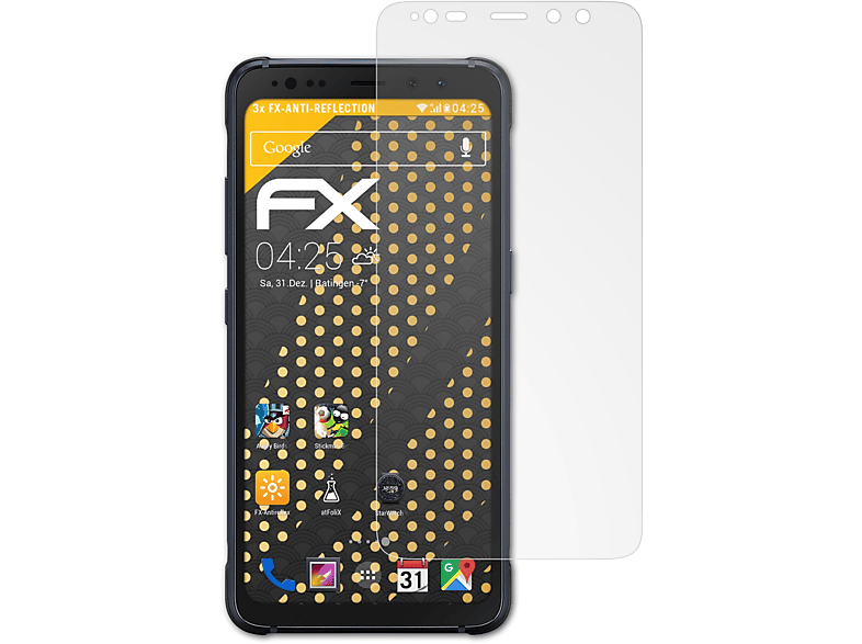 Active) ATFOLIX Displayschutz(für Samsung S8 FX-Antireflex 3x Galaxy