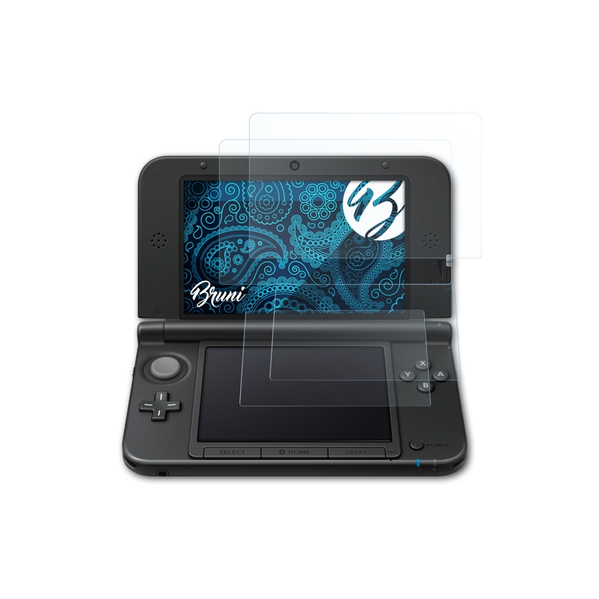 Basics-Clear Schutzfolie(für XL Nintendo 2x 3DS (2012)) BRUNI