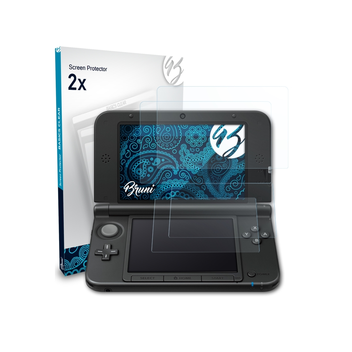 (2012)) 3DS Schutzfolie(für BRUNI Nintendo 2x XL Basics-Clear