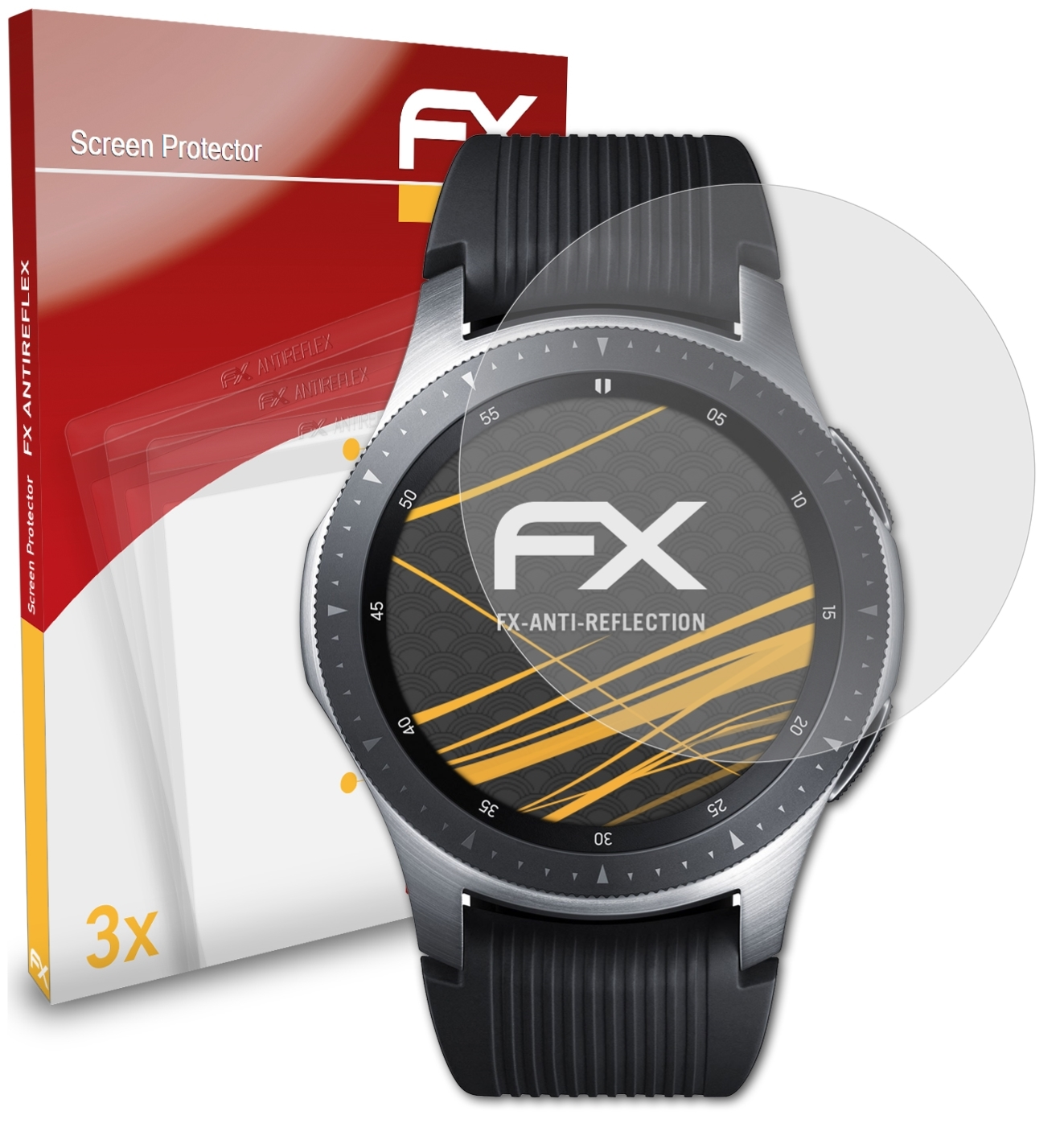 ATFOLIX 3x FX-Antireflex Samsung mm)) Watch Displayschutz(für Galaxy (46
