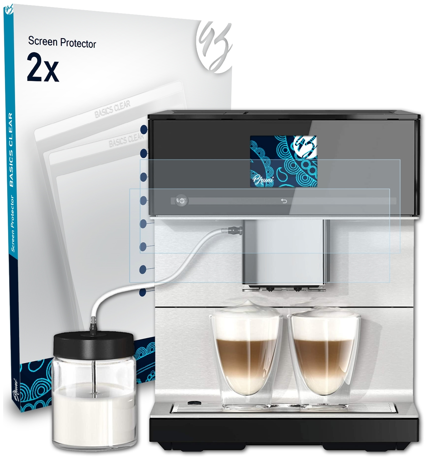 Miele Basics-Clear CM BRUNI 7350 Schutzfolie(für CoffeePassion) 2x