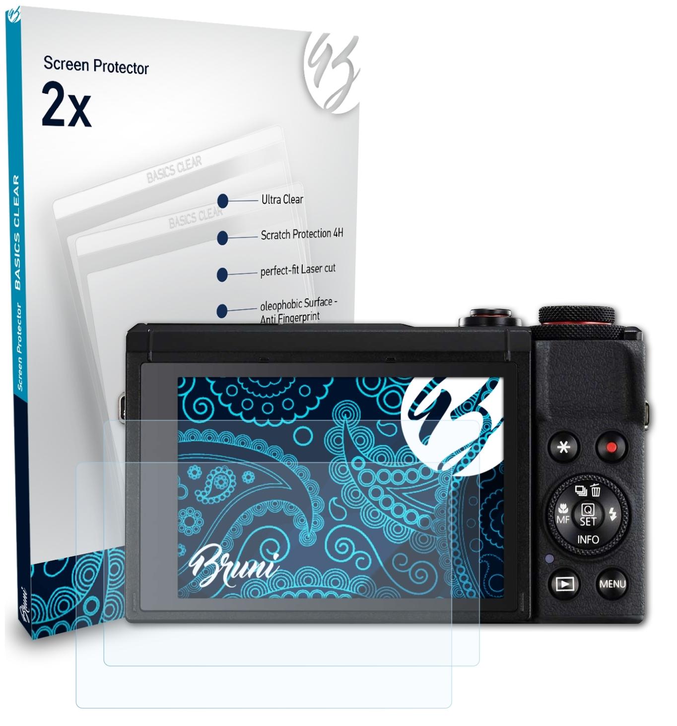 III) PowerShot X Schutzfolie(für Basics-Clear Canon Mark G7 2x BRUNI