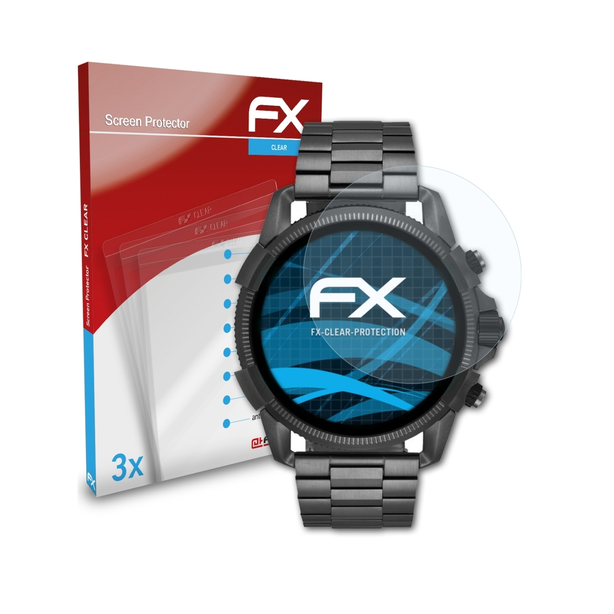 ATFOLIX 3x FX-Clear Displayschutz(für Diesel 2.5) Guard Full