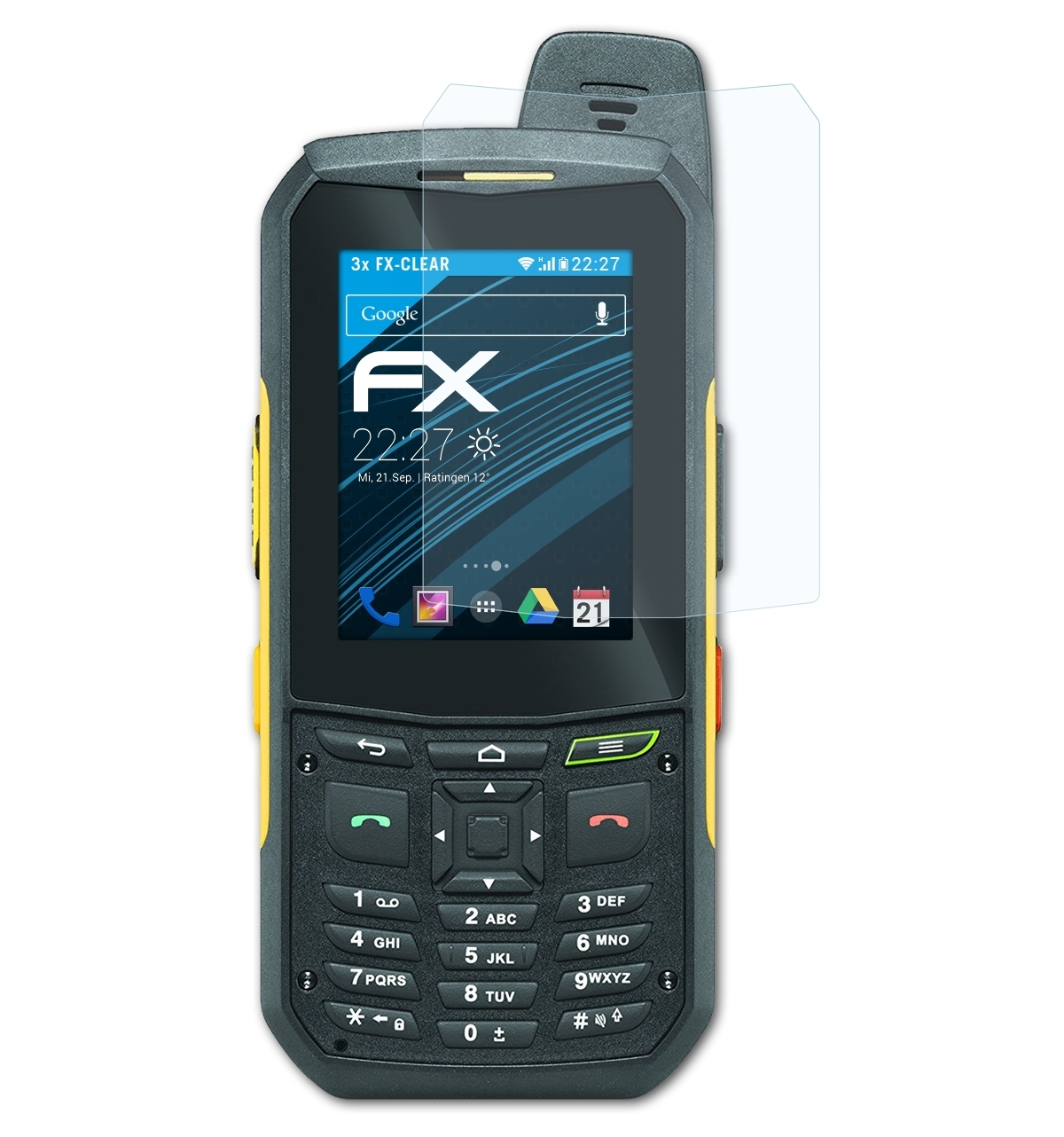 3x XP6) FX-Clear Sonim ATFOLIX Displayschutz(für