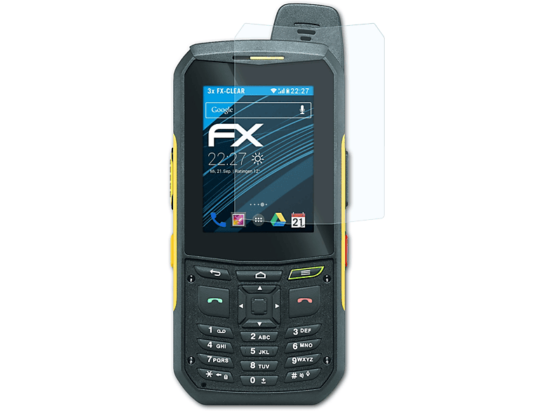 ATFOLIX 3x FX-Clear Sonim Displayschutz(für XP6)