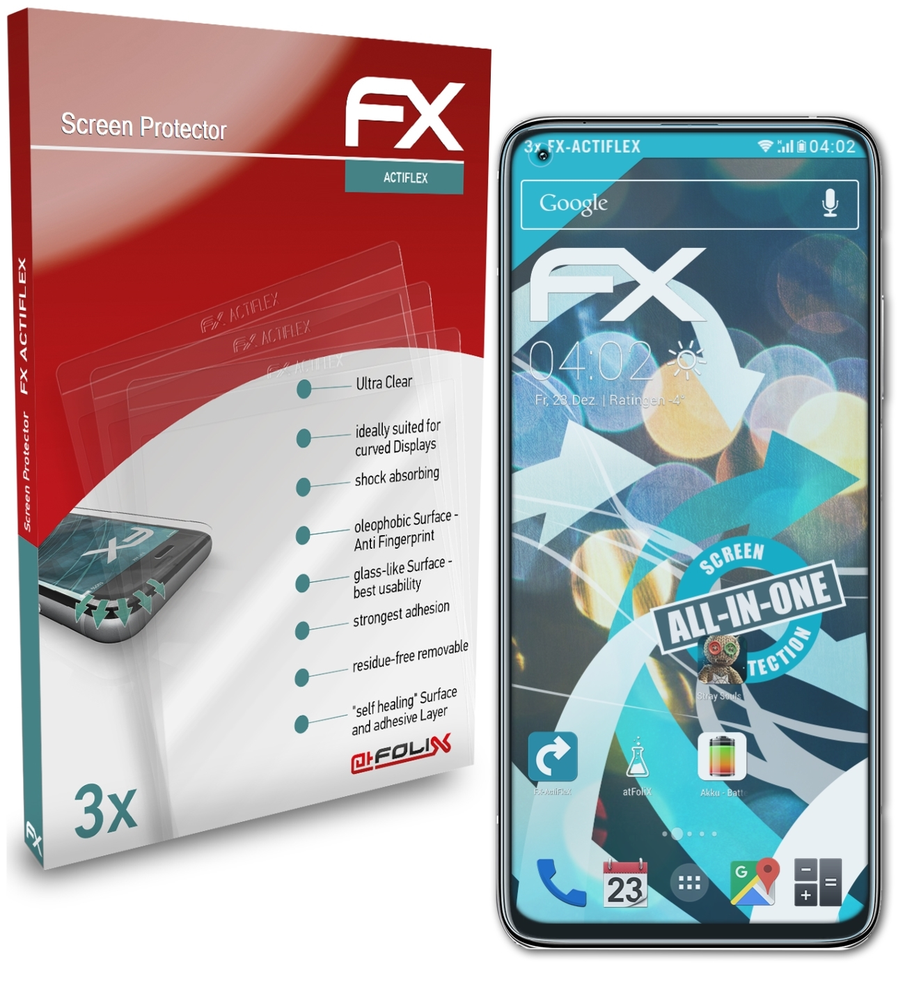 Displayschutz(für Pro) ATFOLIX MI FX-ActiFleX Xiaomi 10T 3x