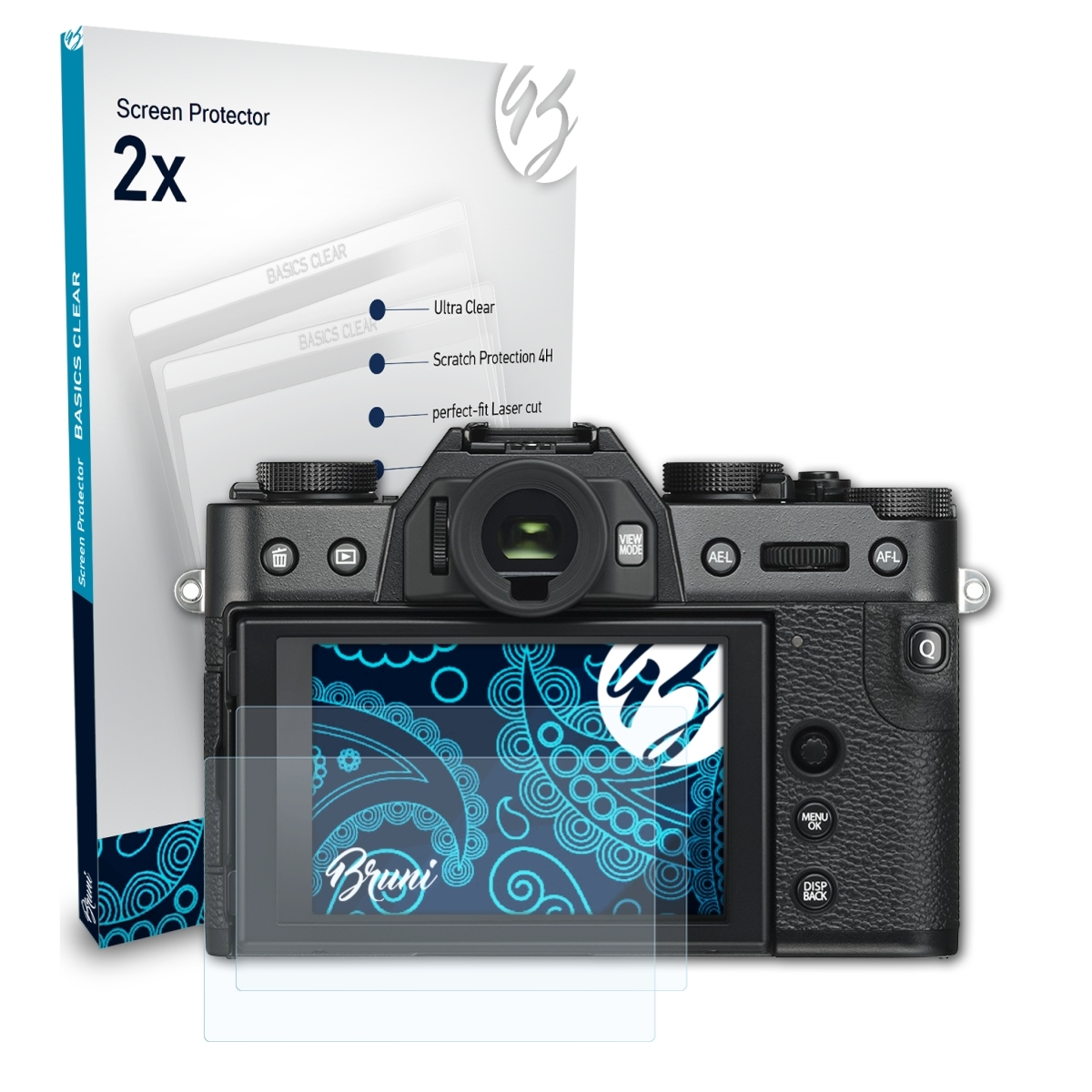 Basics-Clear 2x Fujifilm BRUNI X-T30) Schutzfolie(für