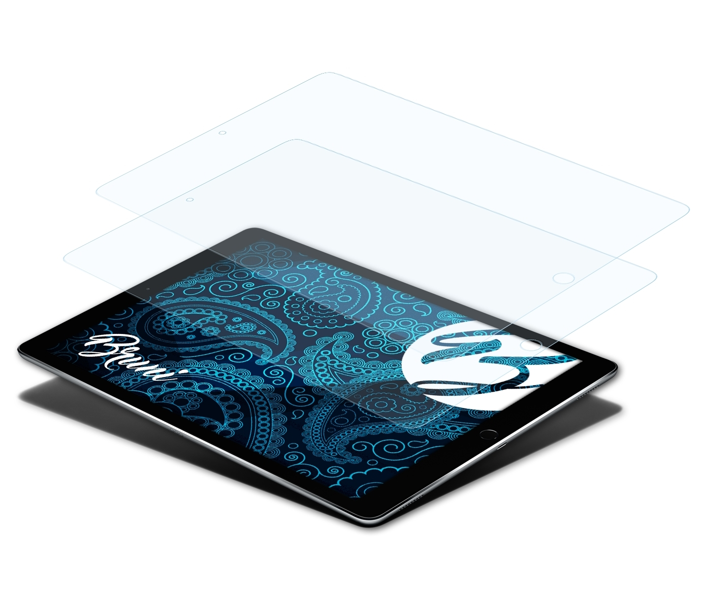 (2015)) Schutzfolie(für Pro BRUNI iPad Basics-Clear 2x Apple 12,9