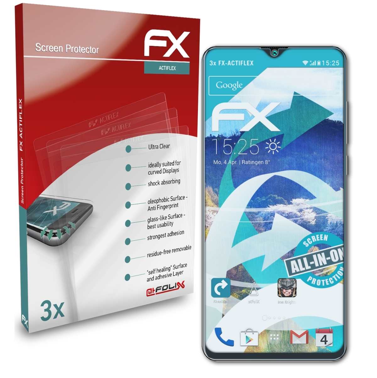 Cubot 3x FX-ActiFleX Note Displayschutz(für 20) ATFOLIX
