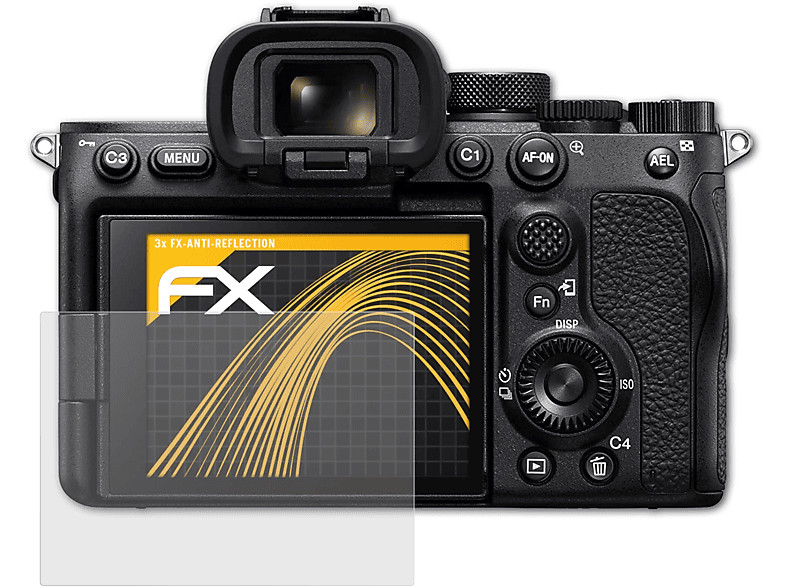 ATFOLIX 3x FX-Antireflex Displayschutz(für Sony Alpha a7S III)