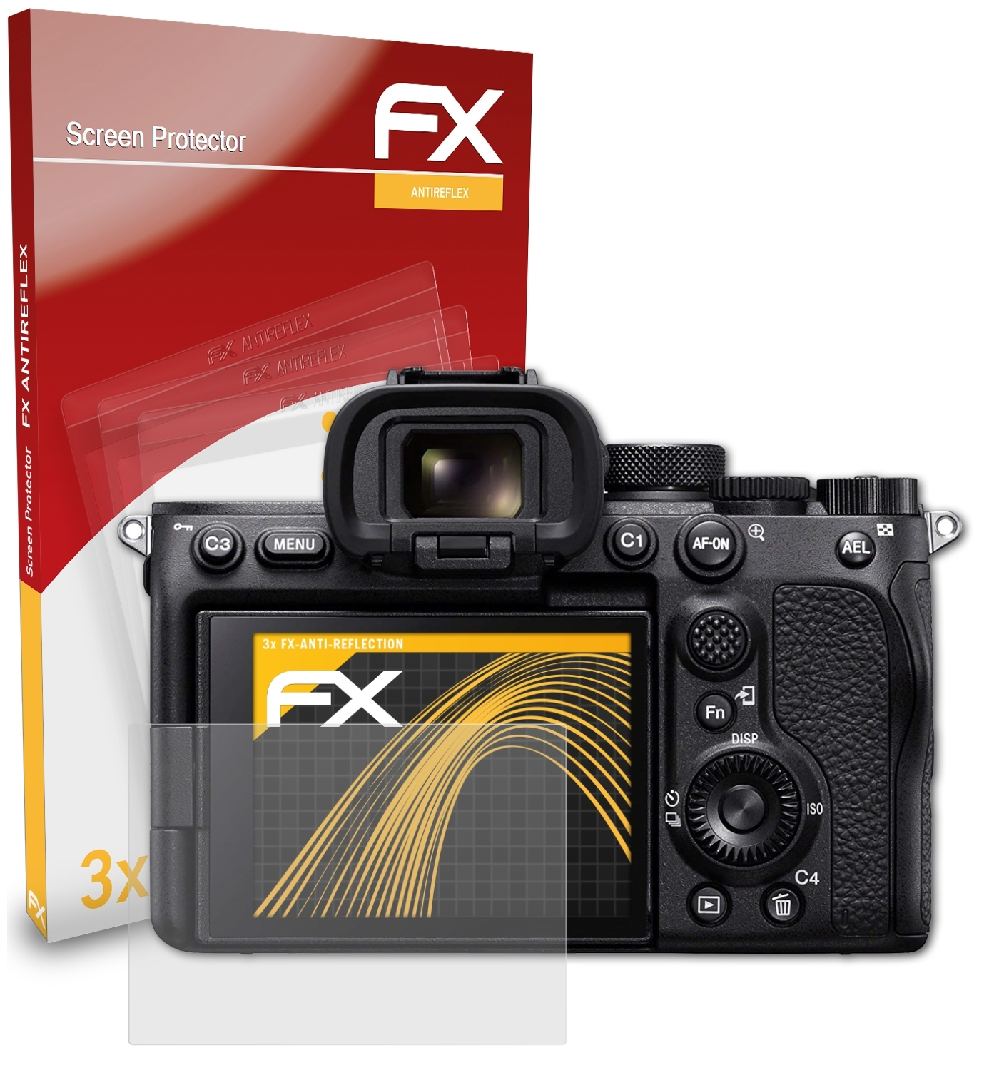 Sony Alpha 3x Displayschutz(für III) ATFOLIX FX-Antireflex a7S