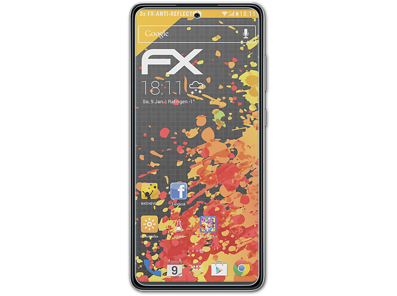 ATFOLIX 3x FX-Antireflex Displayschutz(für Samsung Galaxy A72) | Displayschutzfolien & Gläser