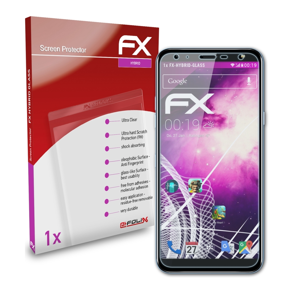 ATFOLIX FX-Hybrid-Glass LG Schutzglas(für K40)