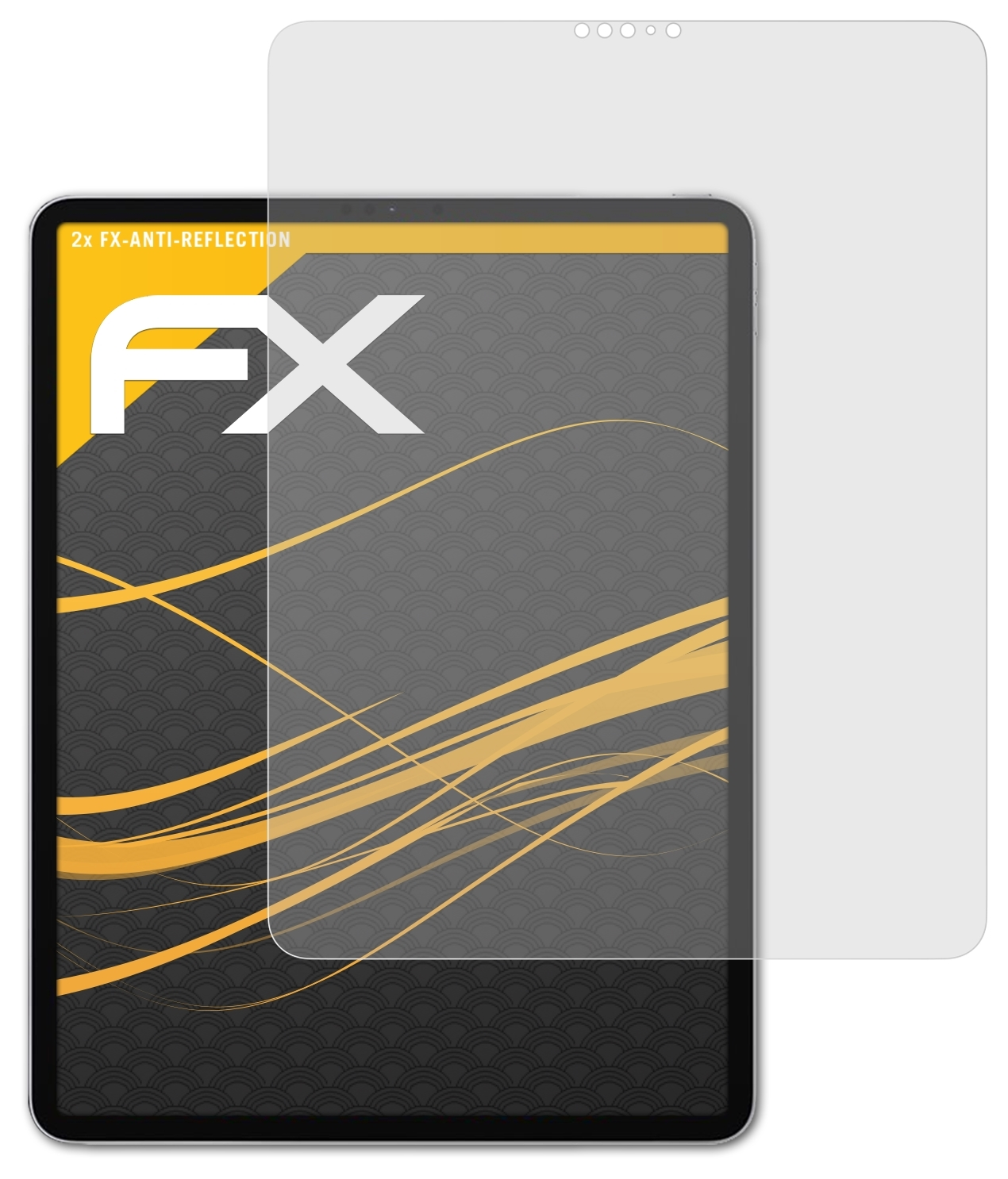 ATFOLIX 2x FX-Antireflex Displayschutz(für Apple iPad 12,9 Pro (2021))