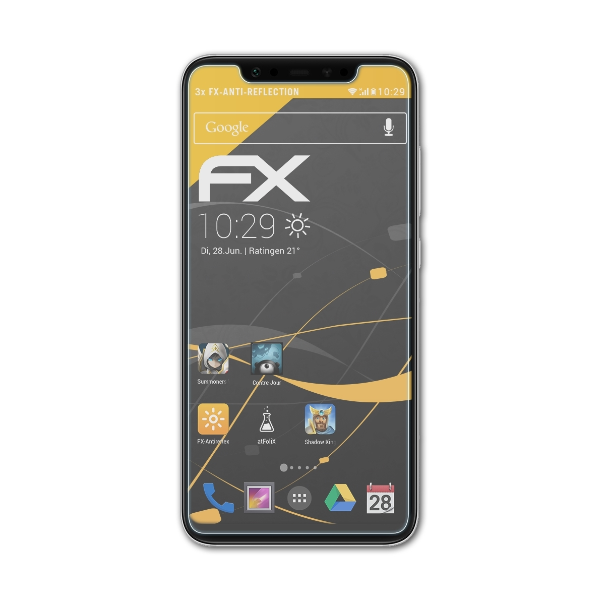 ATFOLIX Displayschutz(für Xiaomi Mi 3x 8) FX-Antireflex