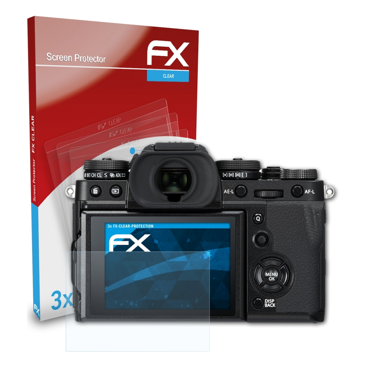 Fujifilm FX-Clear 3x Displayschutz(für ATFOLIX X-T3)