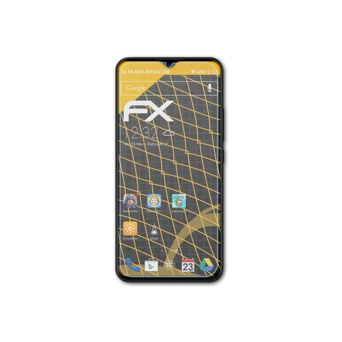 Power) FX-Antireflex 3x Displayschutz(für UMiDigi ATFOLIX