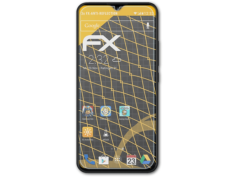 Power) FX-Antireflex 3x Displayschutz(für UMiDigi ATFOLIX
