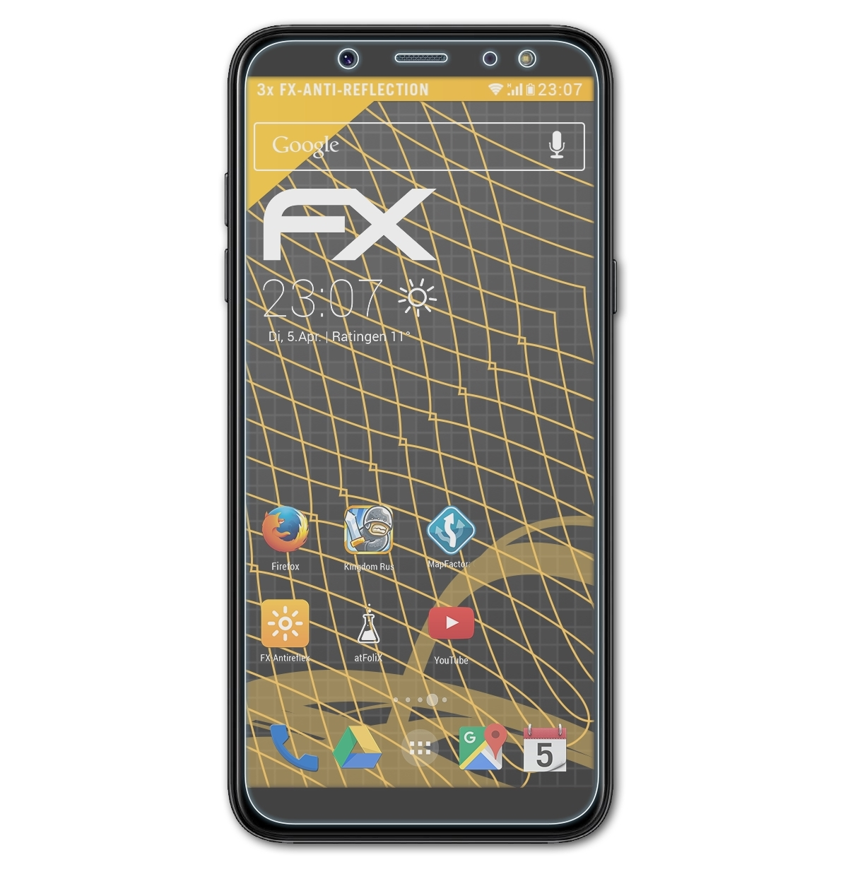 ATFOLIX 3x FX-Antireflex A6 Displayschutz(für (2018)) Galaxy Samsung