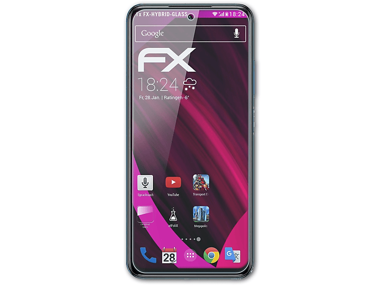 Poco Schutzglas(für Xiaomi ATFOLIX Pro) FX-Hybrid-Glass M3