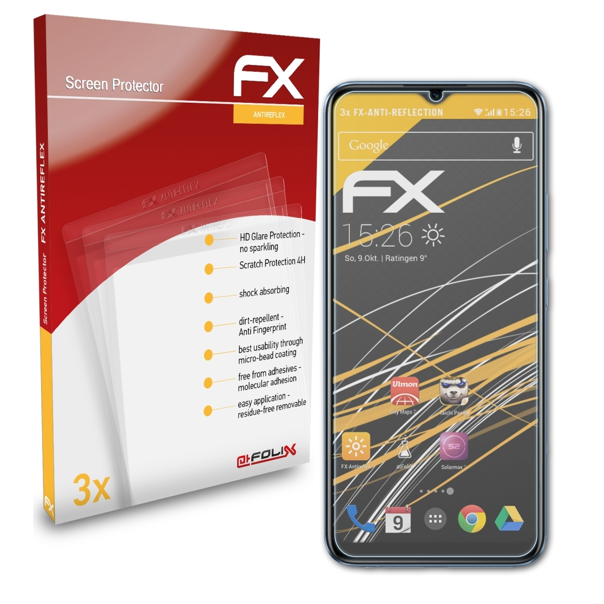 ATFOLIX 3x FX-Antireflex Displayschutz(für Realme C25s)