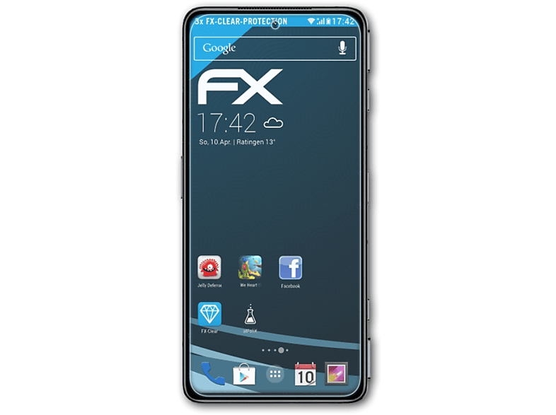 ATFOLIX 3x FX-Clear Displayschutz(für Xiaomi Black Shark 4S Pro)
