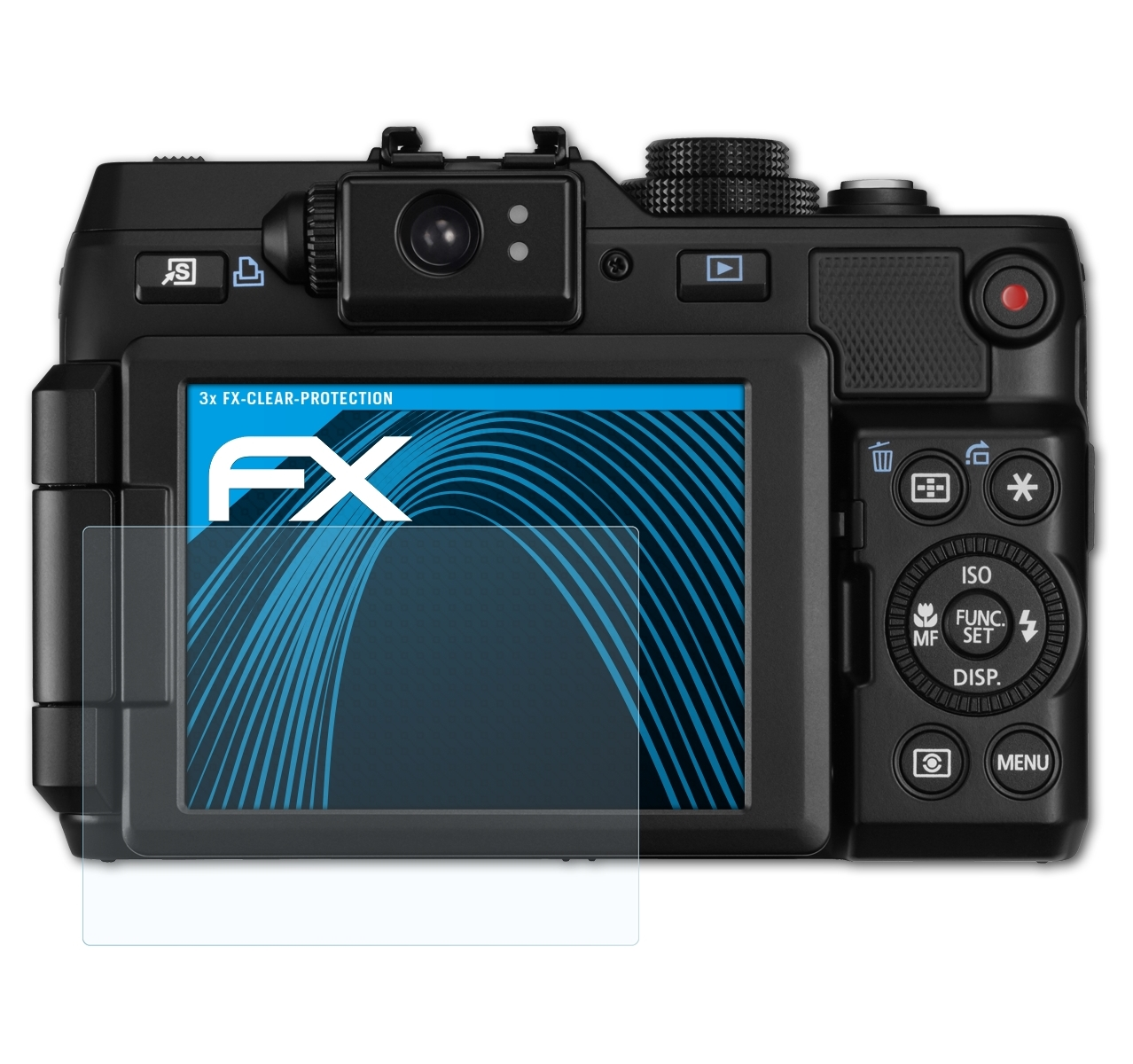 ATFOLIX 3x FX-Clear Displayschutz(für PowerShot Canon G1 X)