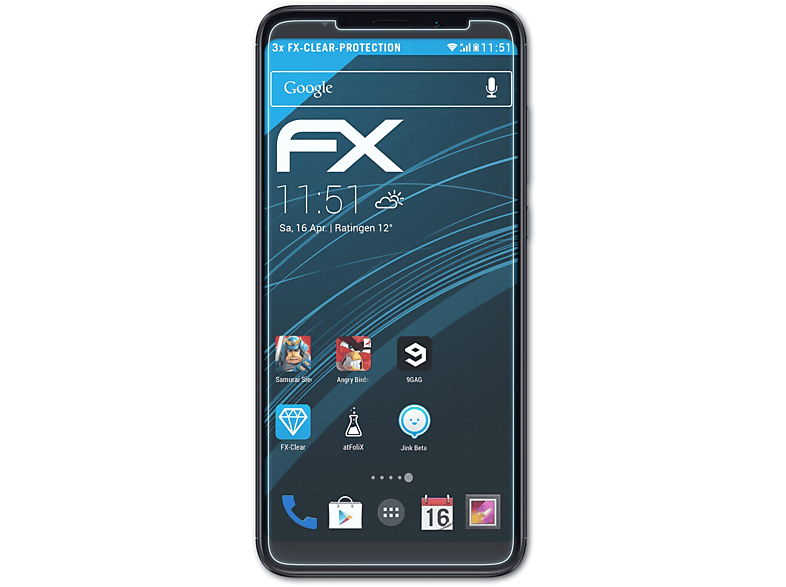 ATFOLIX 3x FX-Clear Displayschutz(für Xiaomi Redmi Note 5)