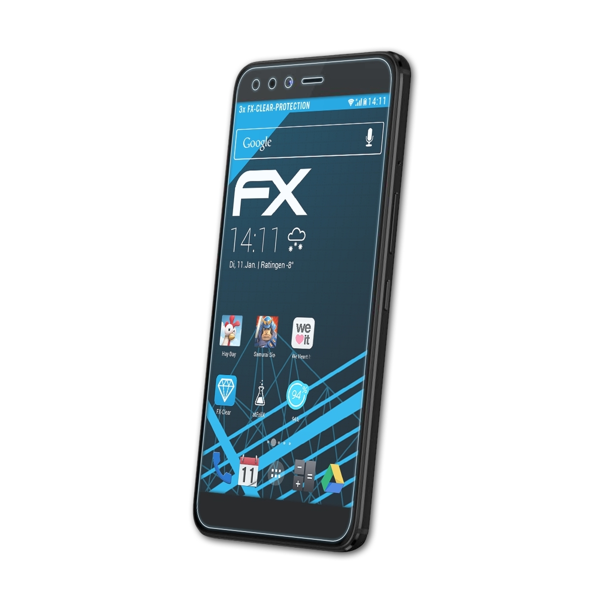 ATFOLIX 3x FX-Clear Displayschutz(für Zero 5) Infinix