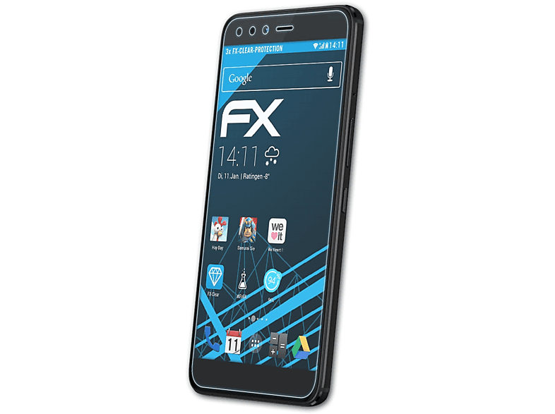 3x FX-Clear ATFOLIX Displayschutz(für Infinix Zero 5)