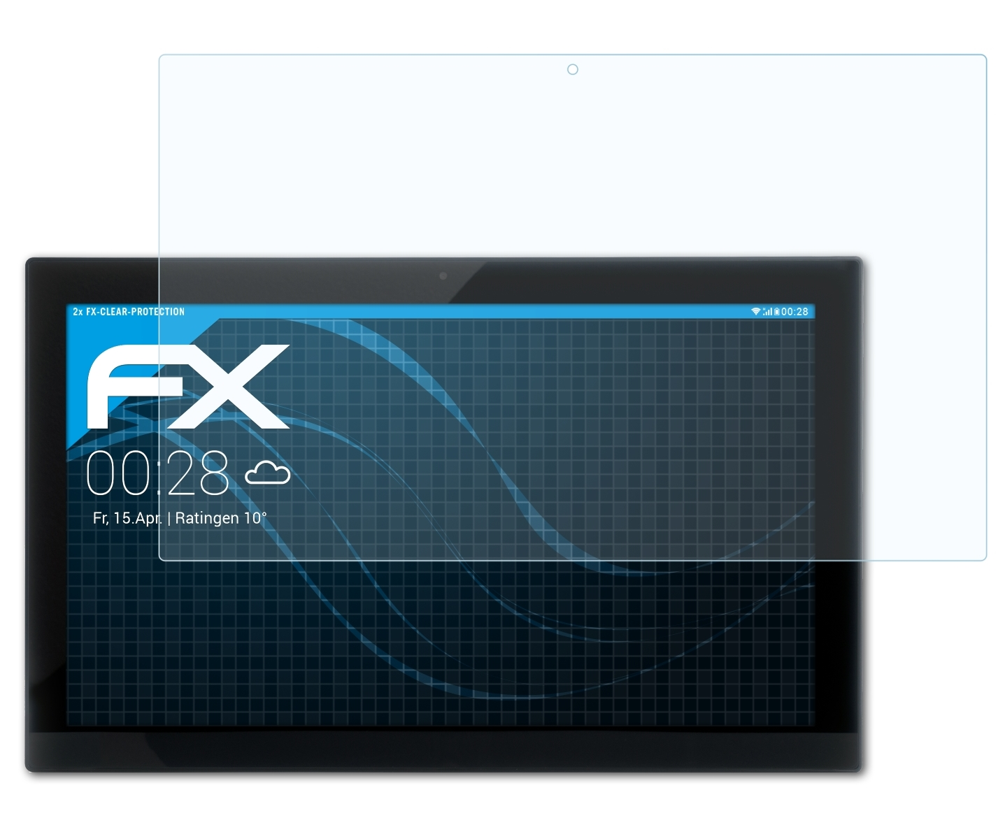 2x V2) FX-Clear Xoro MegaPad 2154 Displayschutz(für ATFOLIX