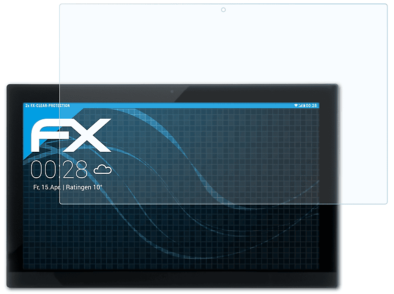 ATFOLIX 2x FX-Clear Displayschutz(für Xoro MegaPad 2154 V2)