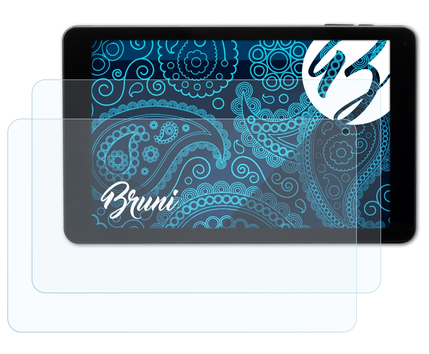 BRUNI 2x Basics-Clear 10 Pad Schutzfolie(für Captiva 3G Plus)