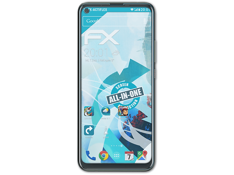 ATFOLIX 3x FX-ActiFleX HTC Displayschutz(für U20)