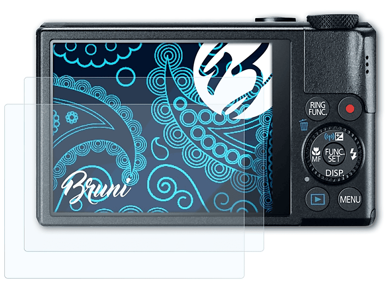 BRUNI 2x Basics-Clear Schutzfolie(für Canon PowerShot S110)
