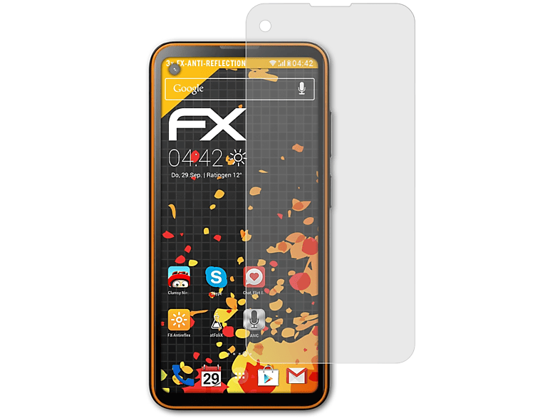 ATFOLIX 3x FX-Antireflex Displayschutz(für Blackview BL5000)