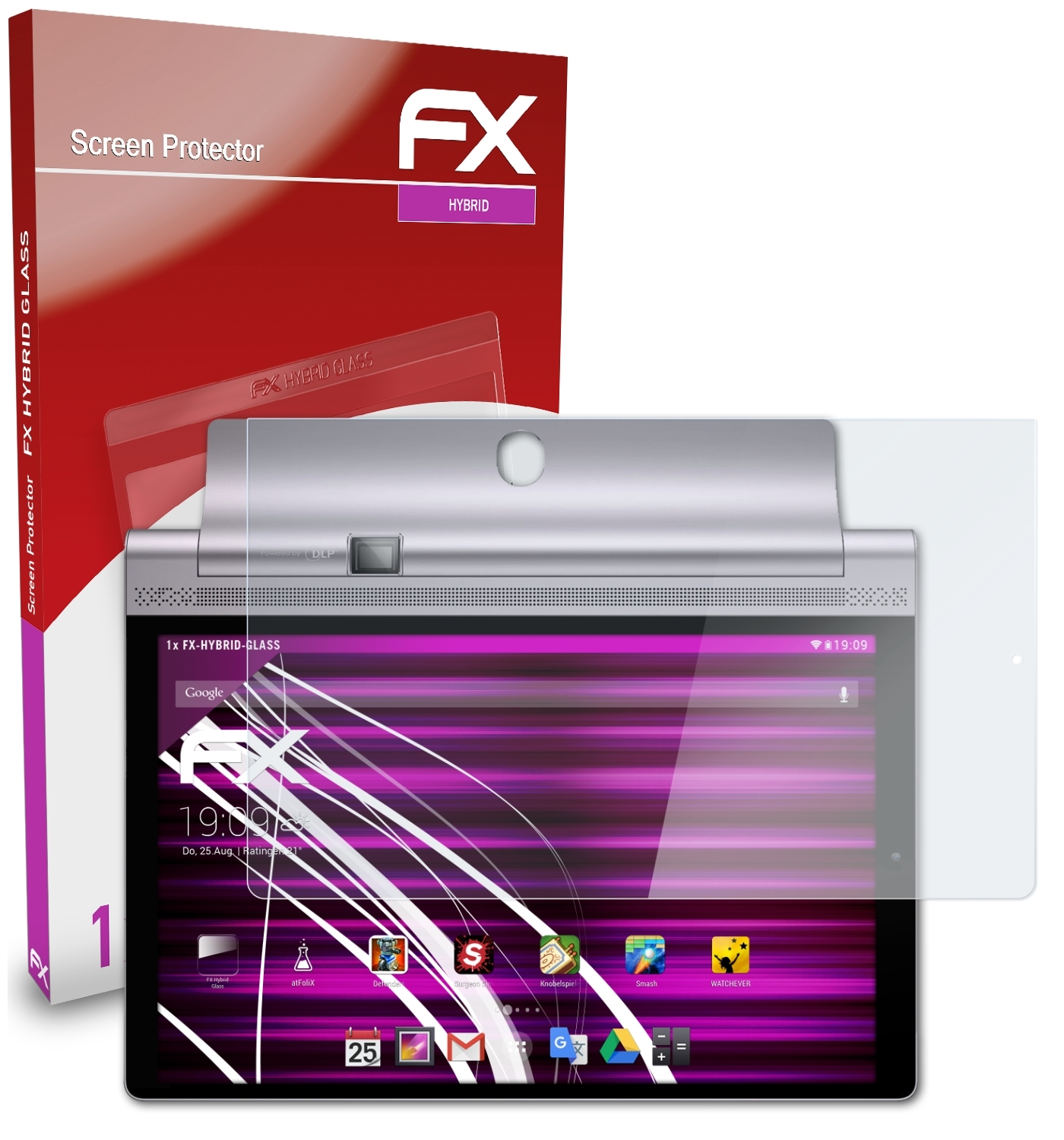 Tab Pro FX-Hybrid-Glass Lenovo ATFOLIX Schutzglas(für Yoga 10) 3