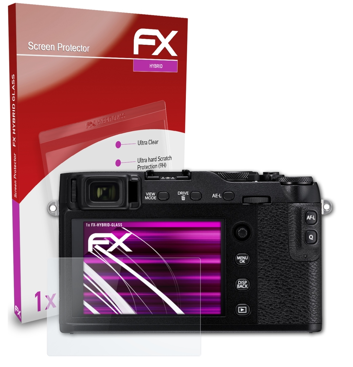 ATFOLIX Fujifilm FX-Hybrid-Glass X-E3) Schutzglas(für