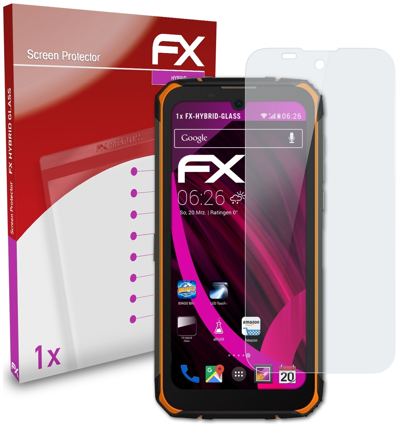 S59) DOOGEE FX-Hybrid-Glass Schutzglas(für ATFOLIX