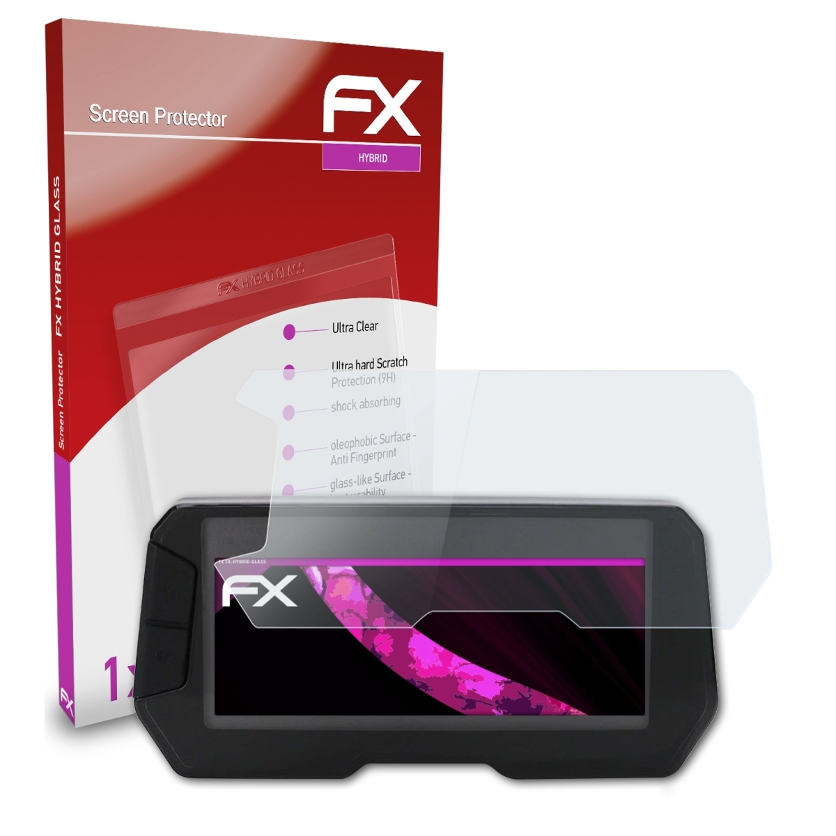 1000 ATFOLIX (SM8)) FX-Hybrid-Glass V Honda 125/XL Varadero Schutzglas(für
