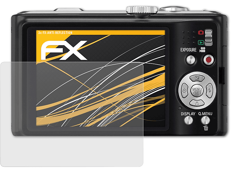 ATFOLIX 3x FX-Antireflex Displayschutz(für Panasonic Lumix DMC-TZ10)