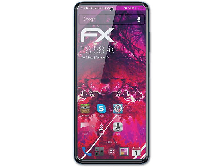ATFOLIX FX-Hybrid-Glass Schutzglas(für Xiaomi Poco Pro) X3
