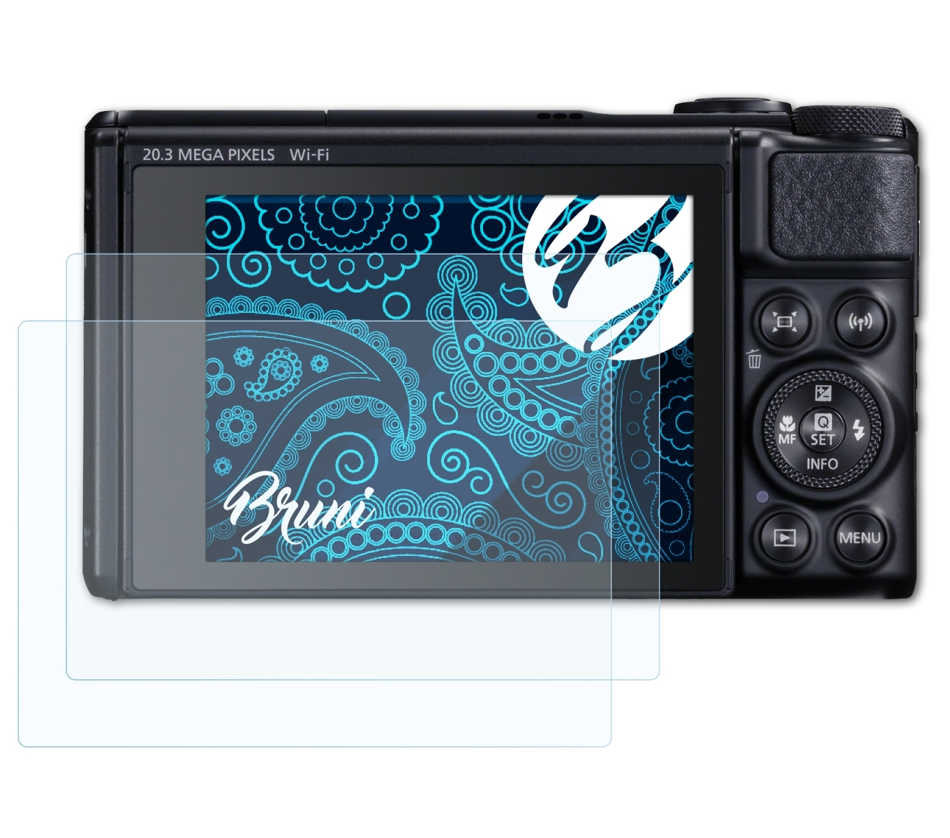 Bruni Displayschutzfolie Für Canon EOS M10 – Glasklar, Kratzfest | 2 Stück, Blasenfrei Anbringbar