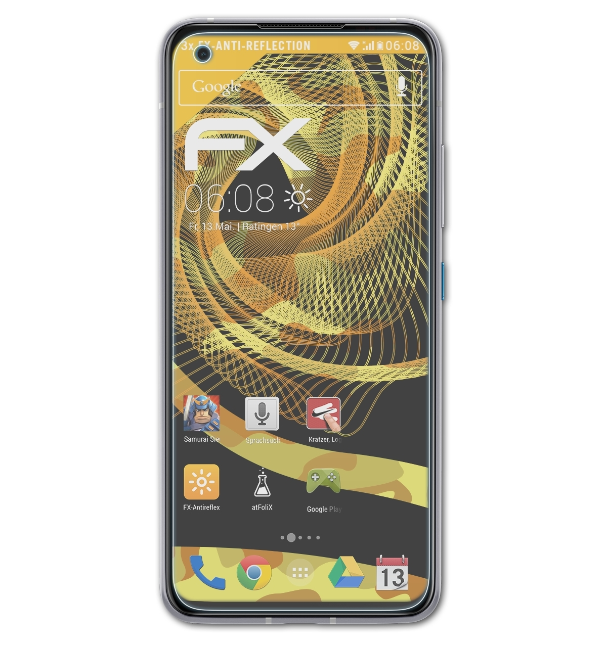 ATFOLIX FX-Antireflex Zenfone 3x Asus 8) Displayschutz(für